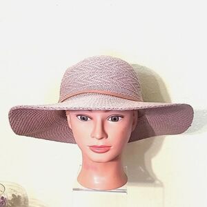 Top Tie Tan Custom Embroidery Women Wide Large Brim Floppy Hat